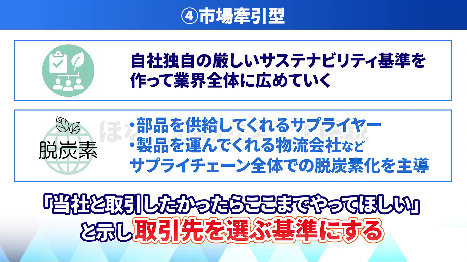 経営の型④市場牽引型